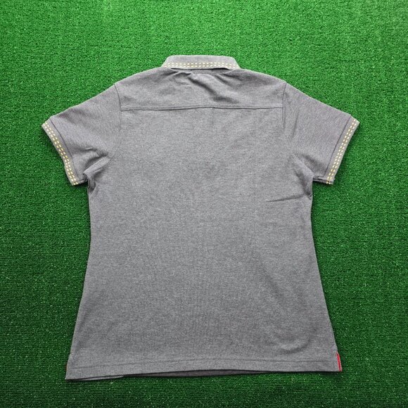 Mcdonalds Employee Polo Shirt Womens Medium Gray Short Sleeve Uniform Work Wear - Picture 8 of 8